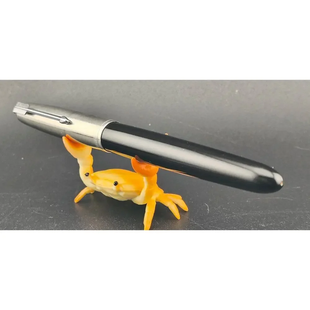Vintage 1951 Parker 51 Special Black Fountain Pen 14K Gold Nib Restored Q3 1951